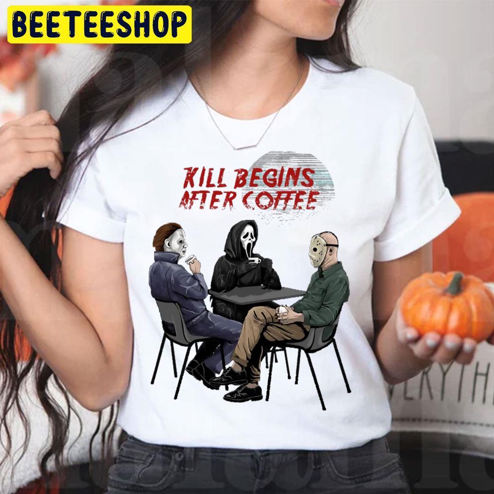 Kill Begins After Coffee Ghostface Halloween Beeteeshop Trending Unisex T-Shirt