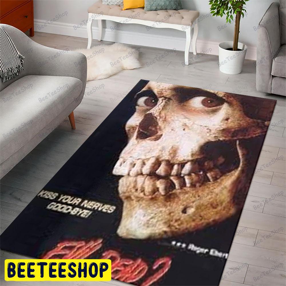 Kiss Your Nerves Good Bye Evil Dead Ii Halloween Beeteeshop Rug Rectangle