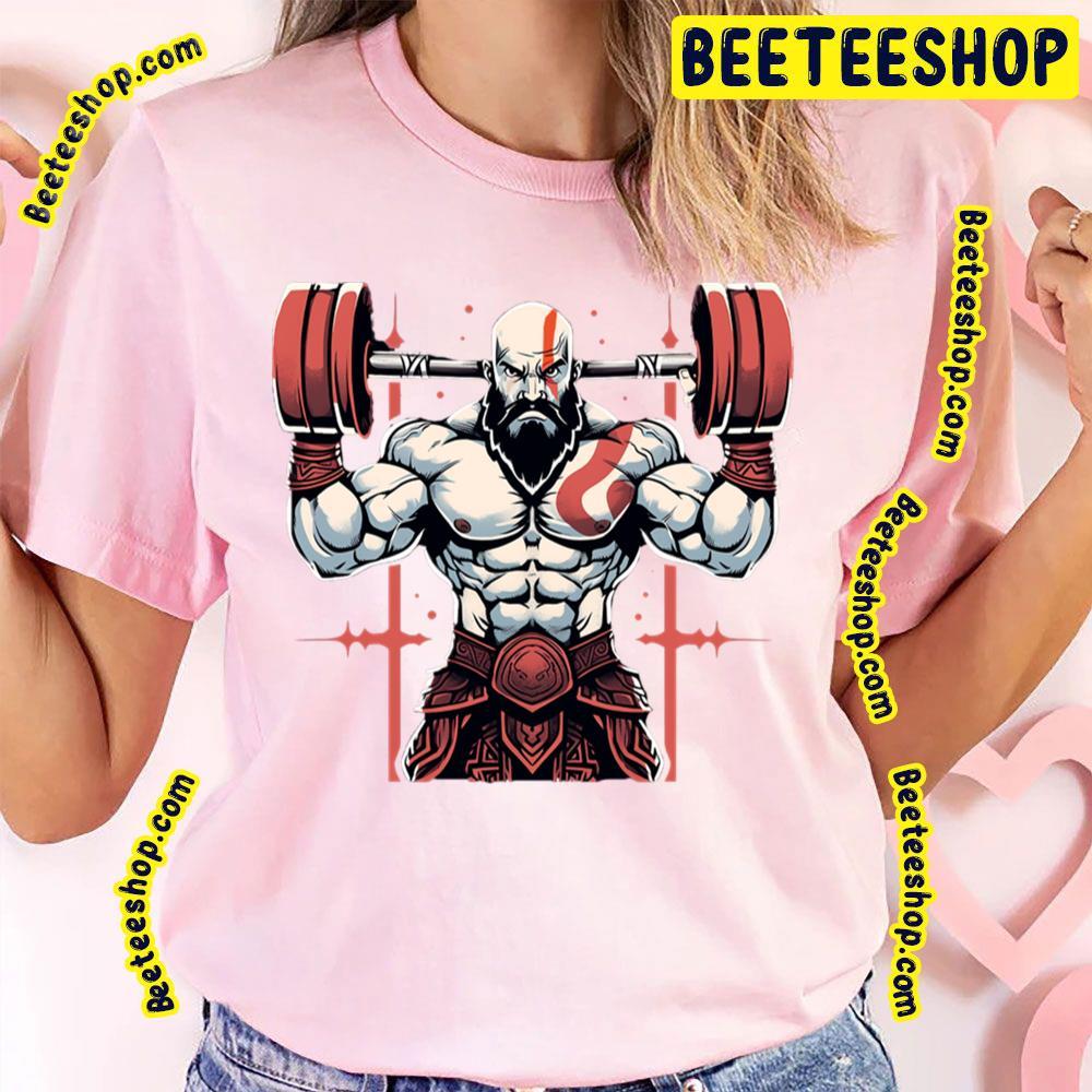 Kratos At Gym God Of War Ragnarok Beeteeshop Trending Unisex T-Shirt