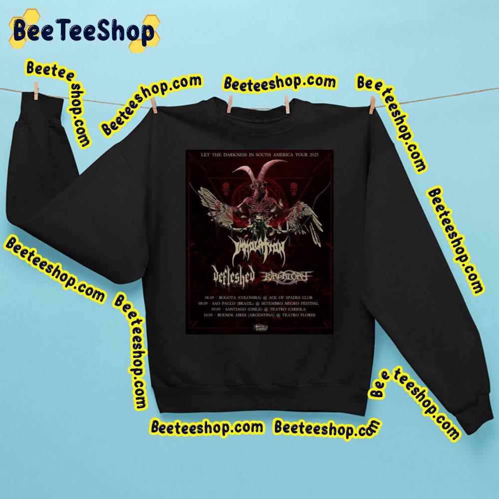 Let The Darkness In South America Tour 2023 Immolation Beeteeshop Trending Unisex Sweatshirt