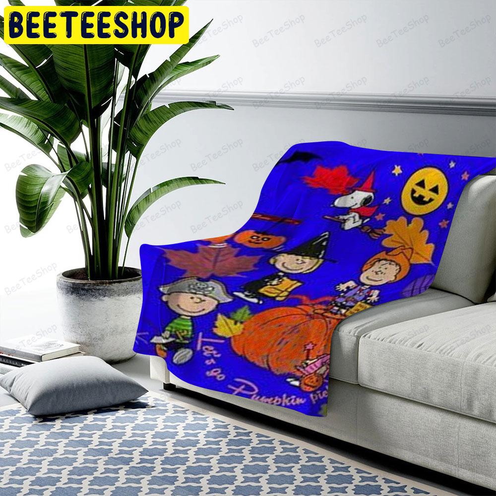 Let’s Go Pumpkin It’s The Great Pumpkin Charlie Brown Halloween Beeteeshop US Cozy Blanket