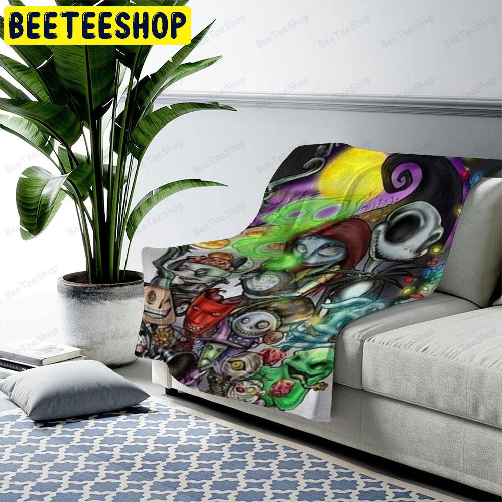 Light The Nightmare Before Christmas Halloween Beeteeshop US Cozy Blanket