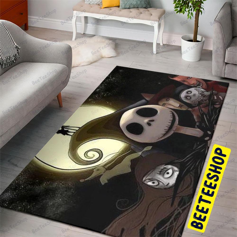 Look Happy The Nightmare Before Christmas Halloween Beeteeshop Rug Rectangle