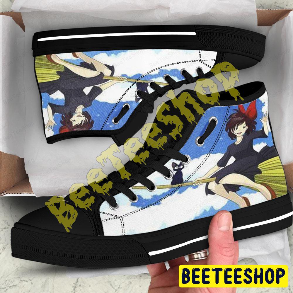 Lovely Ursula Kiki’s Delivery Service Halloween Beeteeshop Adults High Top Canvas Shoes