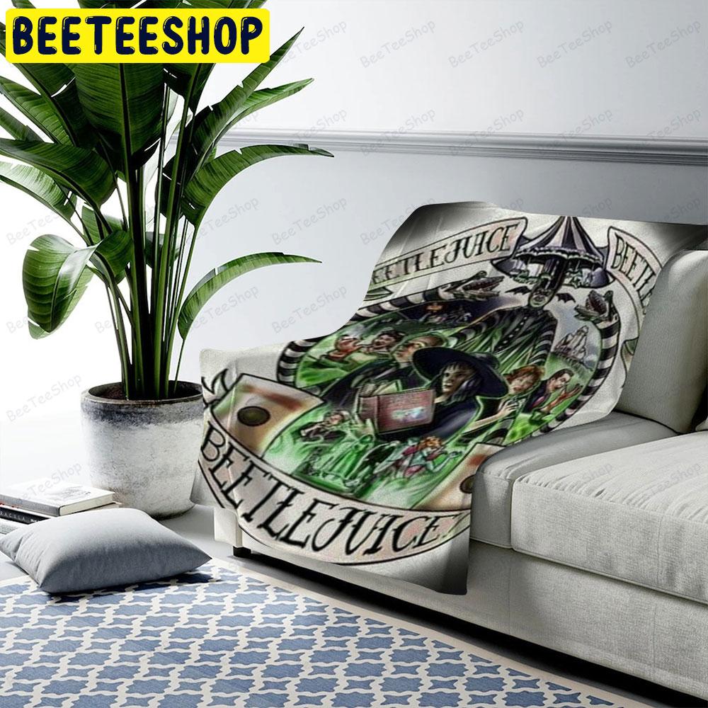 Magic Beetlejuice Movie Halloween Beeteeshop US Cozy Blanket