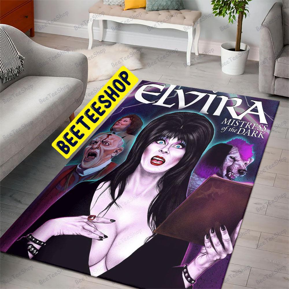 Magic Elvira Mistress Of The Dark Halloween Beeteeshop Rug Rectangle