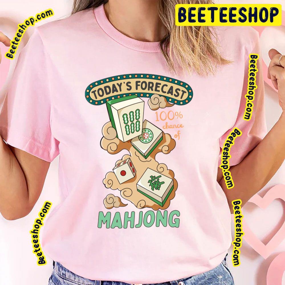 Mahjong Tiles And Clouds Therapy Game Beeteeshop Trending Unisex T-Shirt