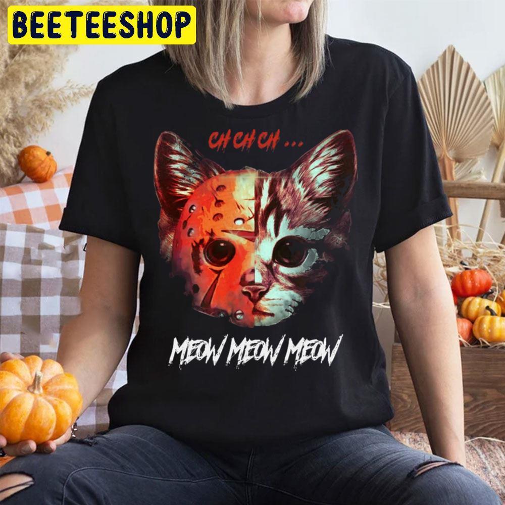 Meowhees Jason Voorhees Halloween Beeteeshop Trending Unisex T-Shirt