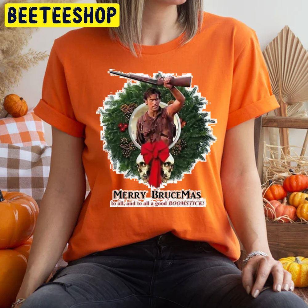 Merry Brucemas Ash Williams Halloween Beeteeshop Trending Unisex T-Shirt