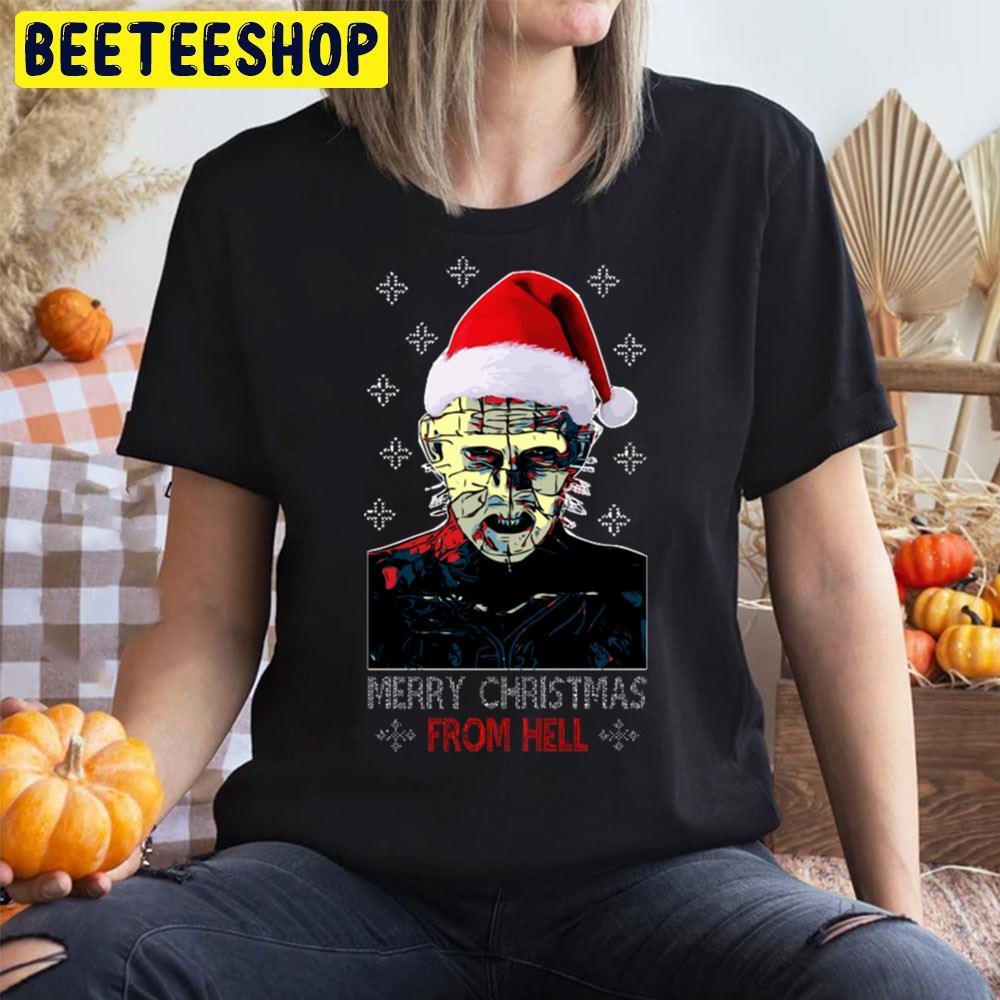 Merry Christmas From Hell Pinhead Halloween Beeteeshop Trending Unisex T-Shirt