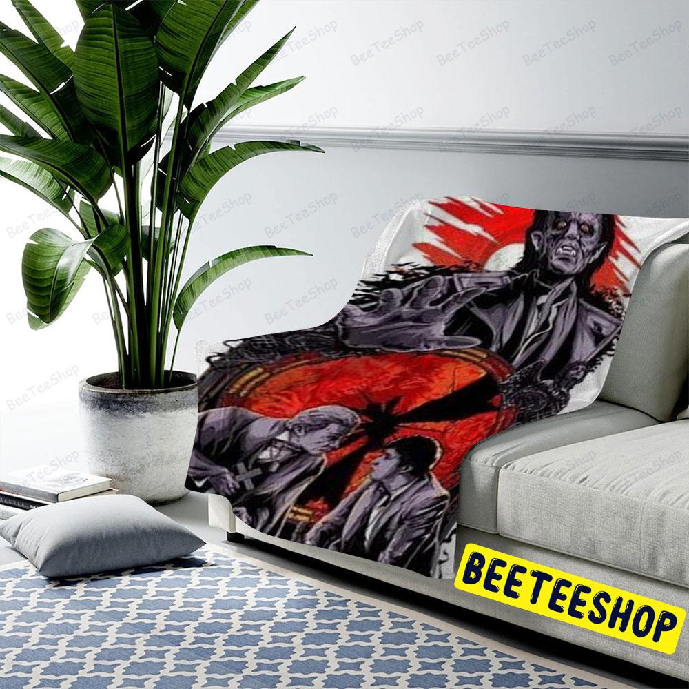 Monster Fright Night Movie Halloween Beeteeshop US Cozy Blanket