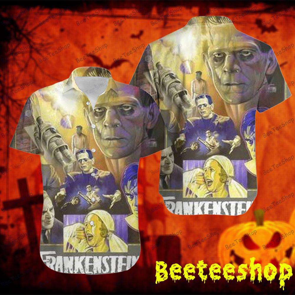 Monsters Art Frankenstein Halloween Beeteeshop Hawaii Shirt