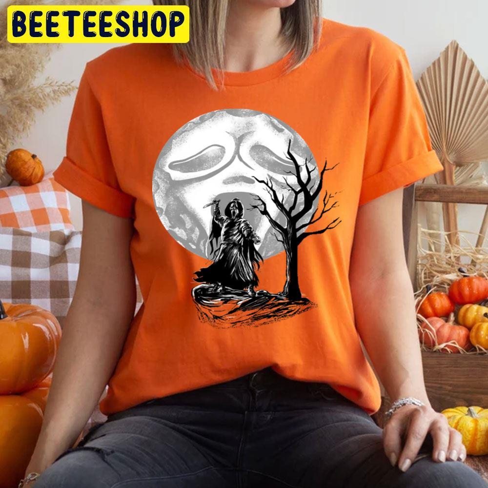 Moon Ghostface Halloween Beeteeshop Trending Unisex T-Shirt