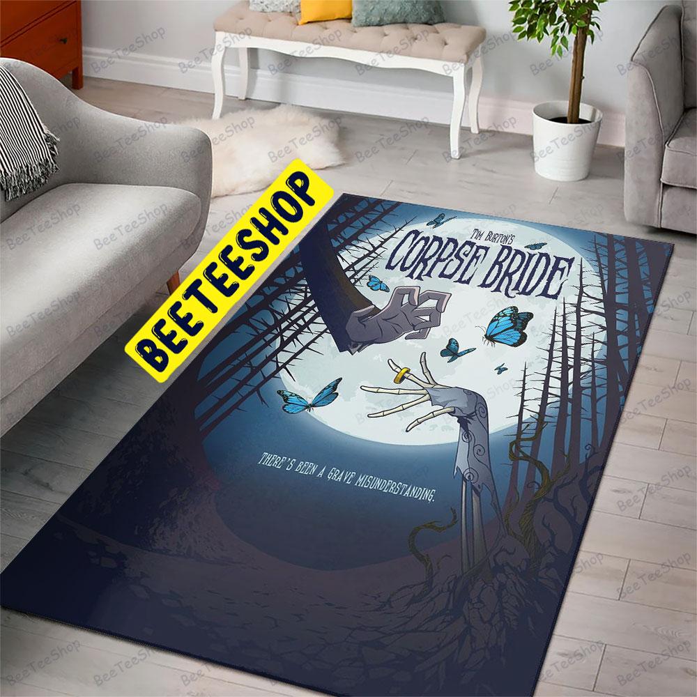 Moon Hand Corpse Bride Halloween Beeteeshop Rug Rectangle