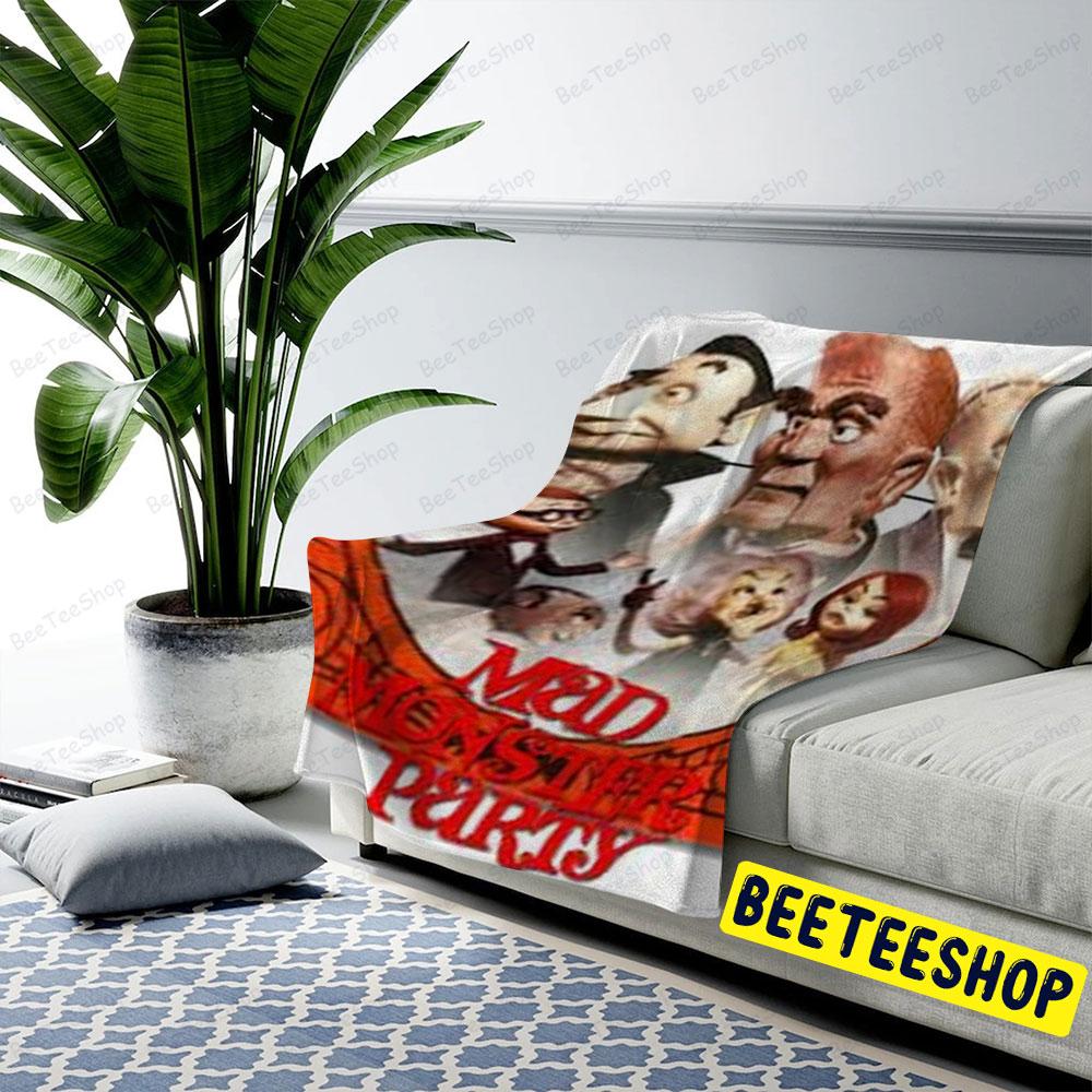 Movie Mad Monster Party Happy Halloween Beeteeshop US Cozy Blanket