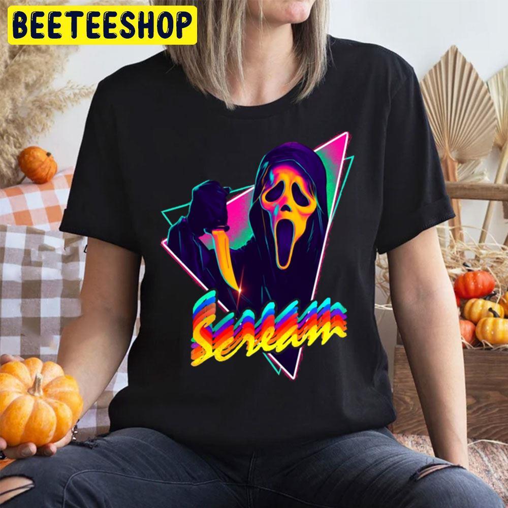 Neon Style What’s Your Favorite Scary Movie Scream Halloween Beeteeshop Trending Unisex T-Shirt