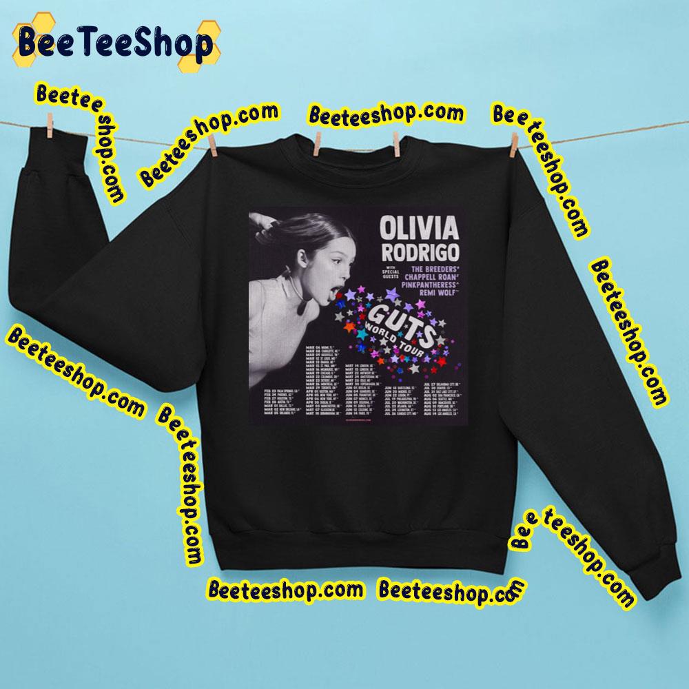 Olivia Rodrigo With The Breeders Chappell Roan Pinkpantheress Remi Wolf Guts World Tour Dates Beeteeshop Trending Unisex Sweatshirt