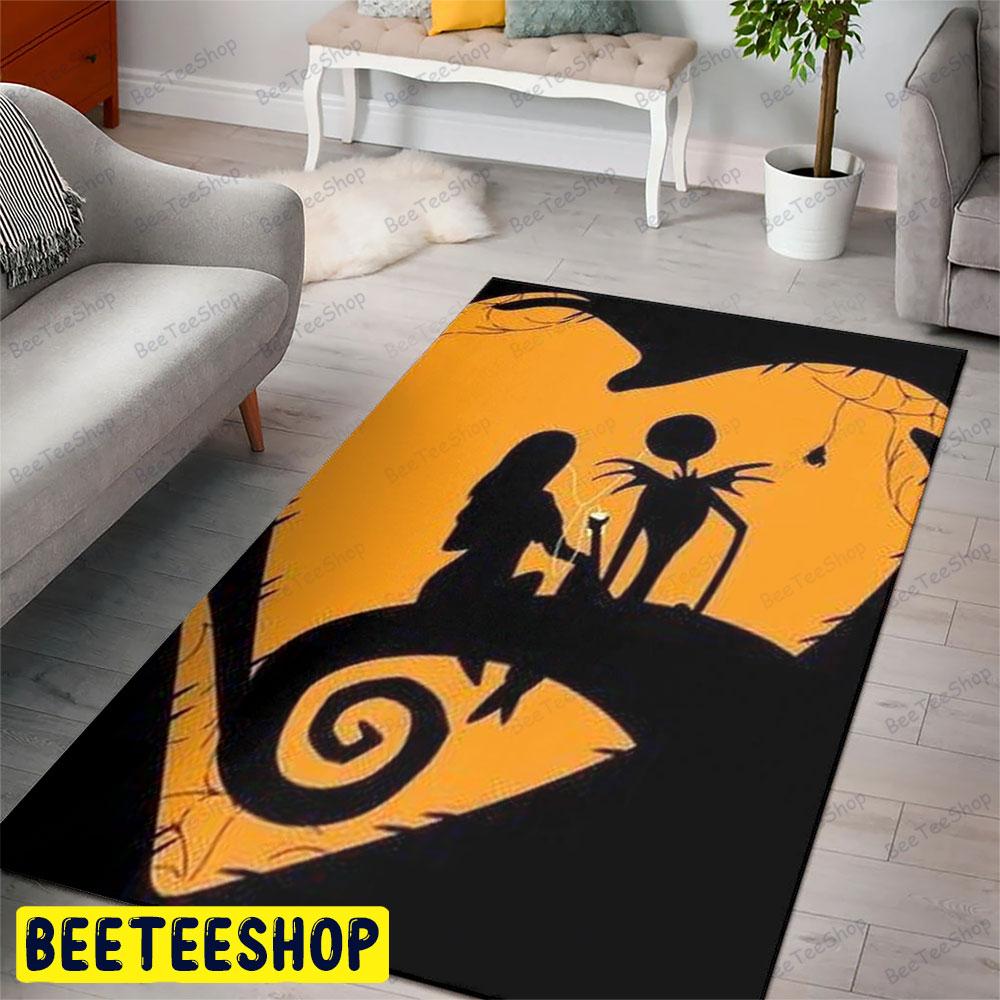 Orange Heart The Nightmare Before Christmas Halloween Beeteeshop Rug Rectangle