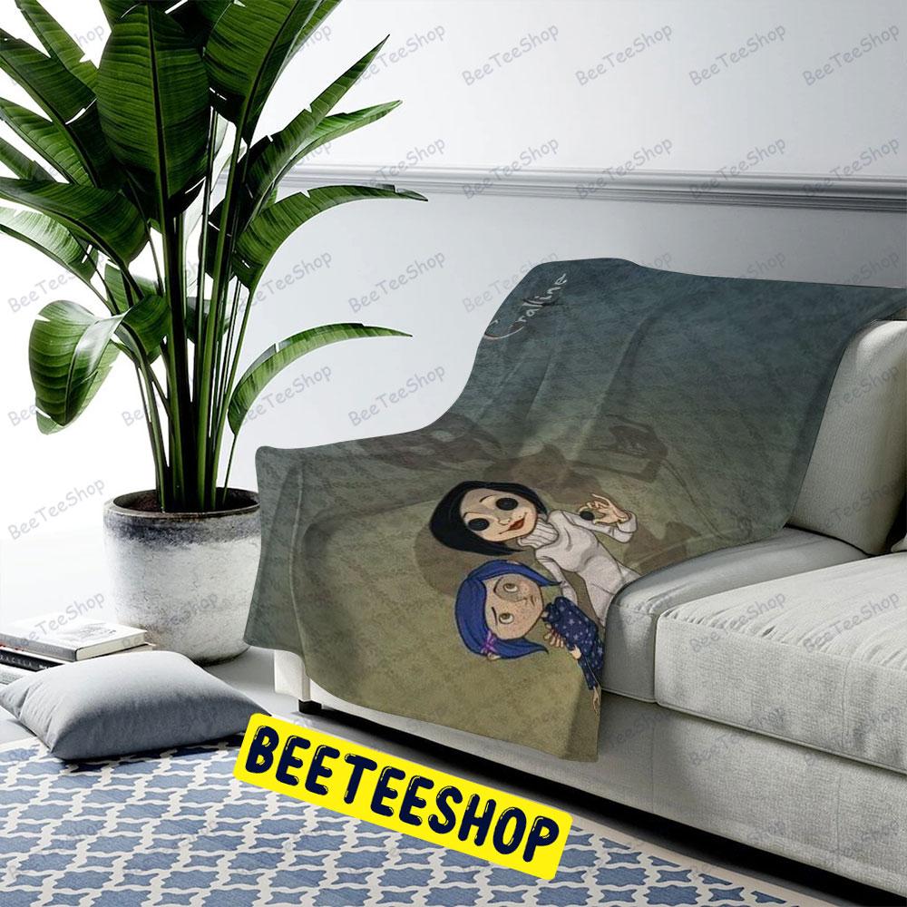 Other Mother And Coraline Halloween Beeteeshop US Cozy Blanket