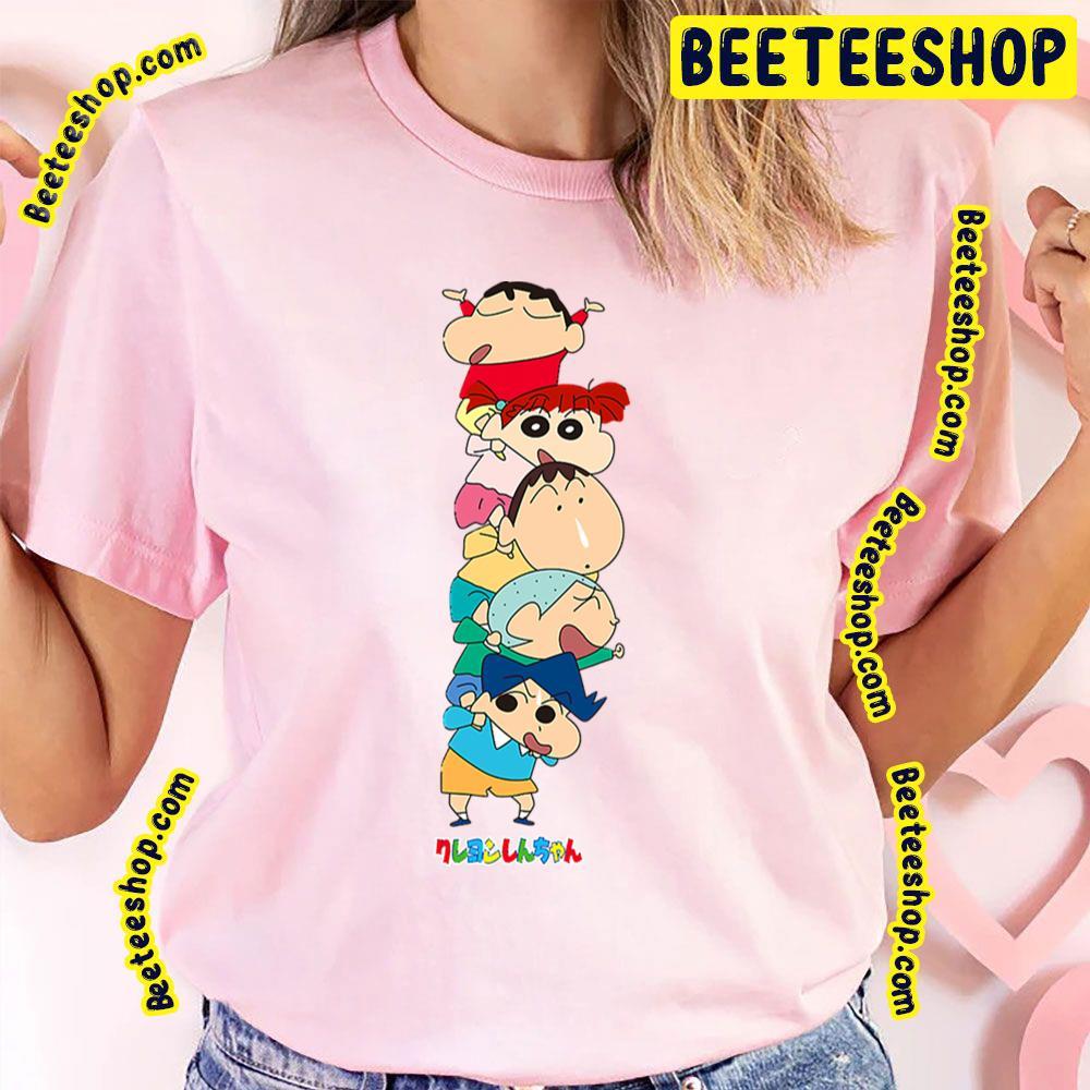 Piggyback Kasukabe Crayon Shin Chan Beeteeshop Trending Unisex T-Shirt