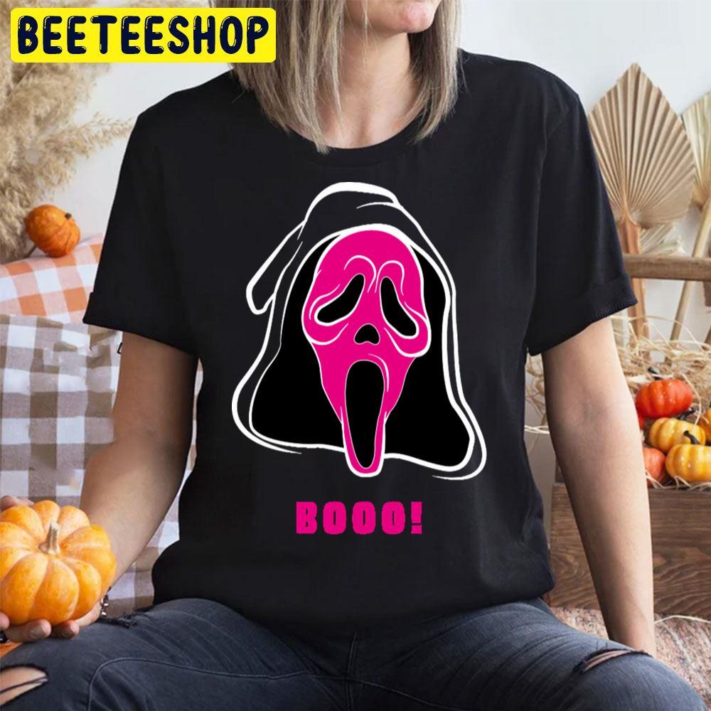 Pink Booo Ghostface Halloween Beeteeshop Trending Unisex T-Shirt