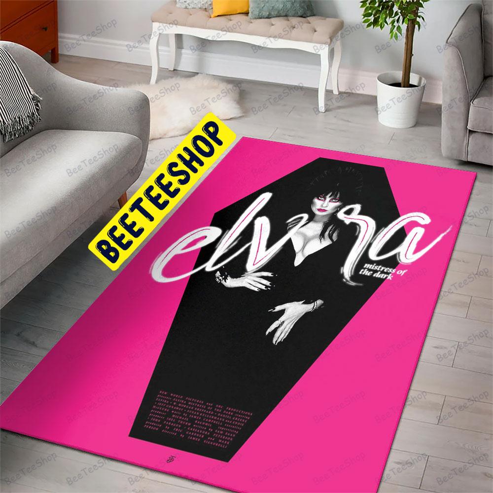 Pink Chaotic Elvira Mistress Of The Dark.Png Halloween Beeteeshop Rug Rectangle