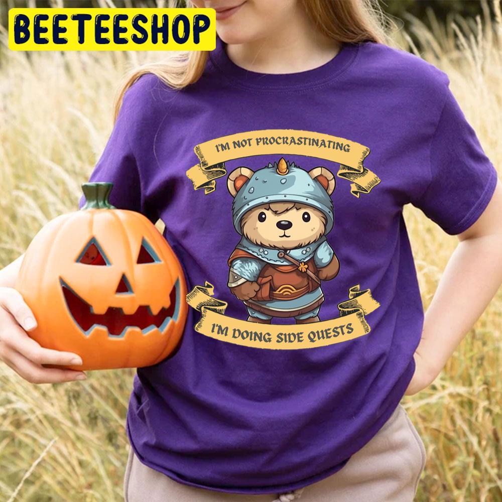 Procrastinating Bear Knight Dragon Quest Beeteeshop Trending Unisex T-Shirt