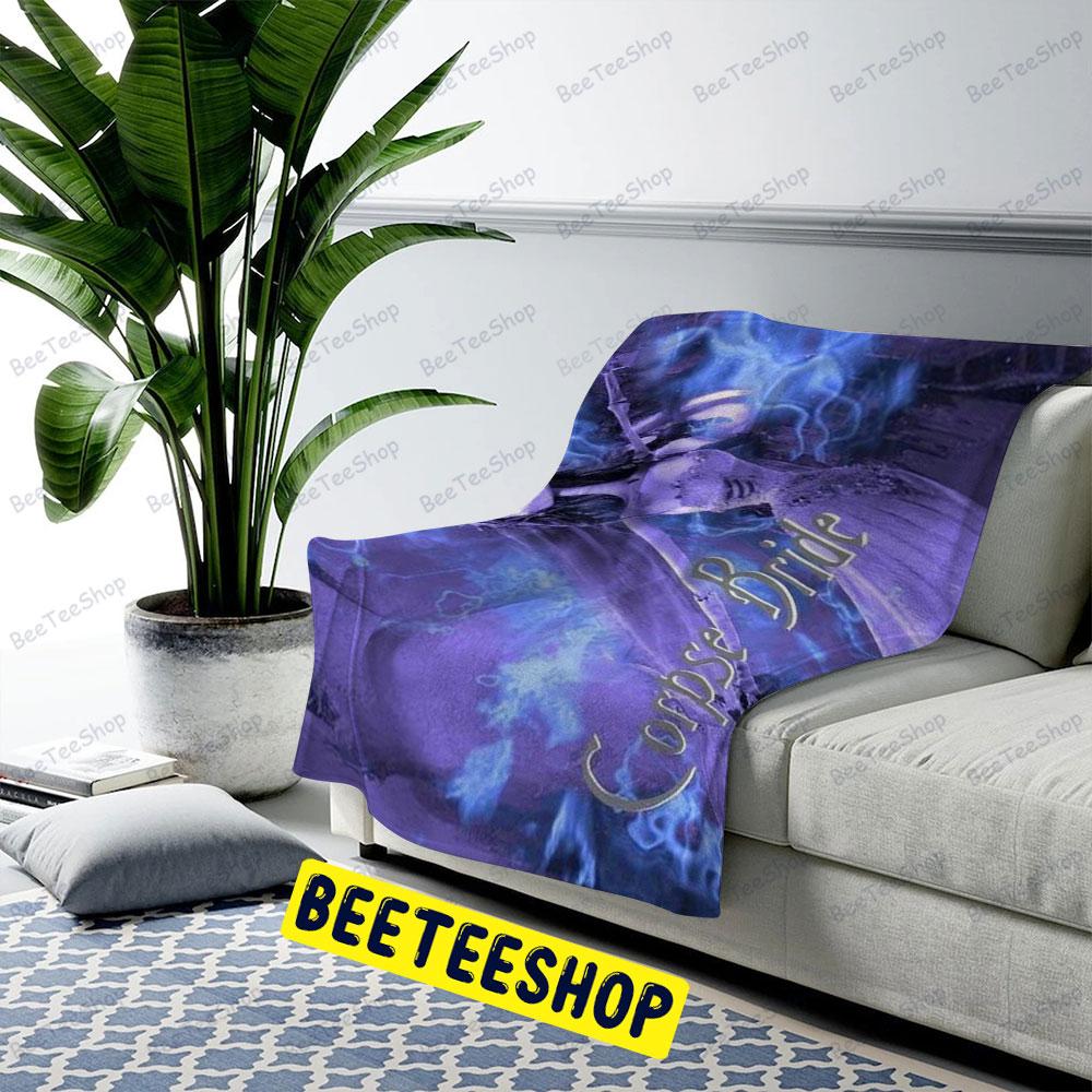 Purple Girl Corpse Bride Halloween Beeteeshop US Cozy Blanket