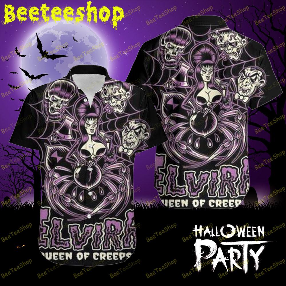 Queen Of Creeps Elvira Mistress Of The Dark Halloween Beeteeshop Hawaii Shirt