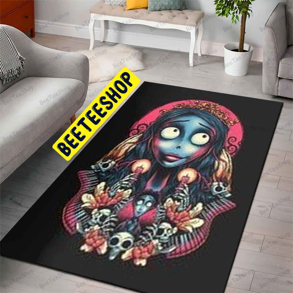 Red Art Corpse Bride Halloween Beeteeshop Rug Rectangle