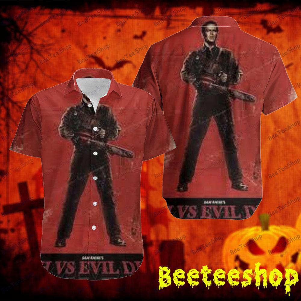 Red Graphic Williams Ash Vs Evil Dead Halloween Beeteeshop Hawaii Shirt