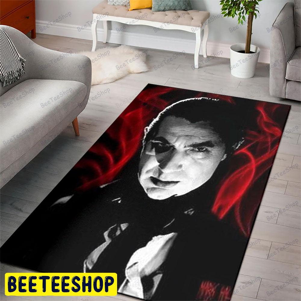 Red Smoke Lugosi Dracula Halloween Beeteeshop Rug Rectangle