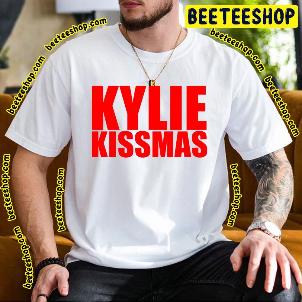 Red Text Kissmas Kylie Minogue Beeteeshop Trending Unisex T-Shirt