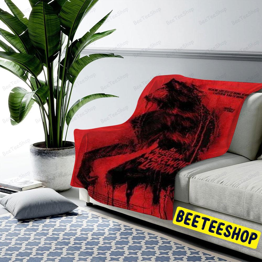 Red Wolf An American Werewolf In London Halloween Beeteeshop US Cozy Blanket