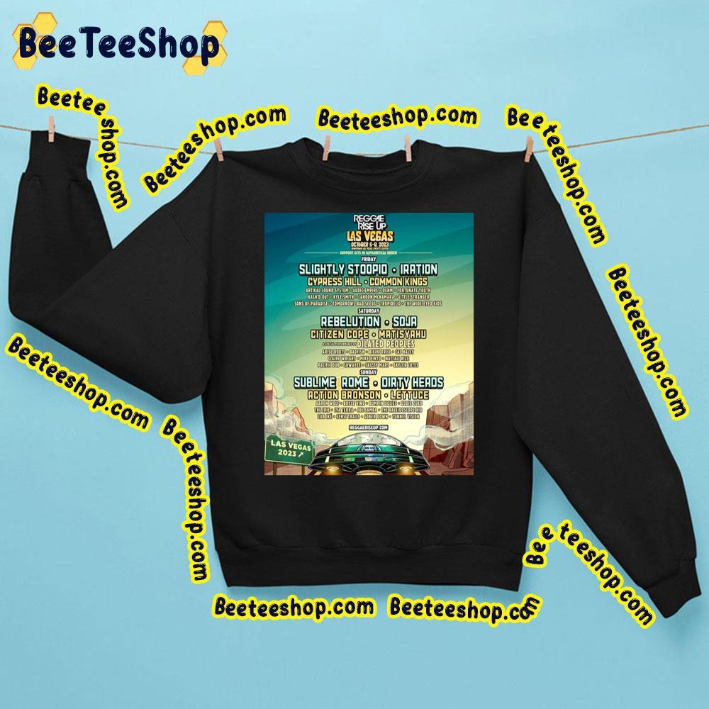 Reggae Rise Up Laas Vegas October 2023 Beeteeshop Trending Unisex Sweatshirt