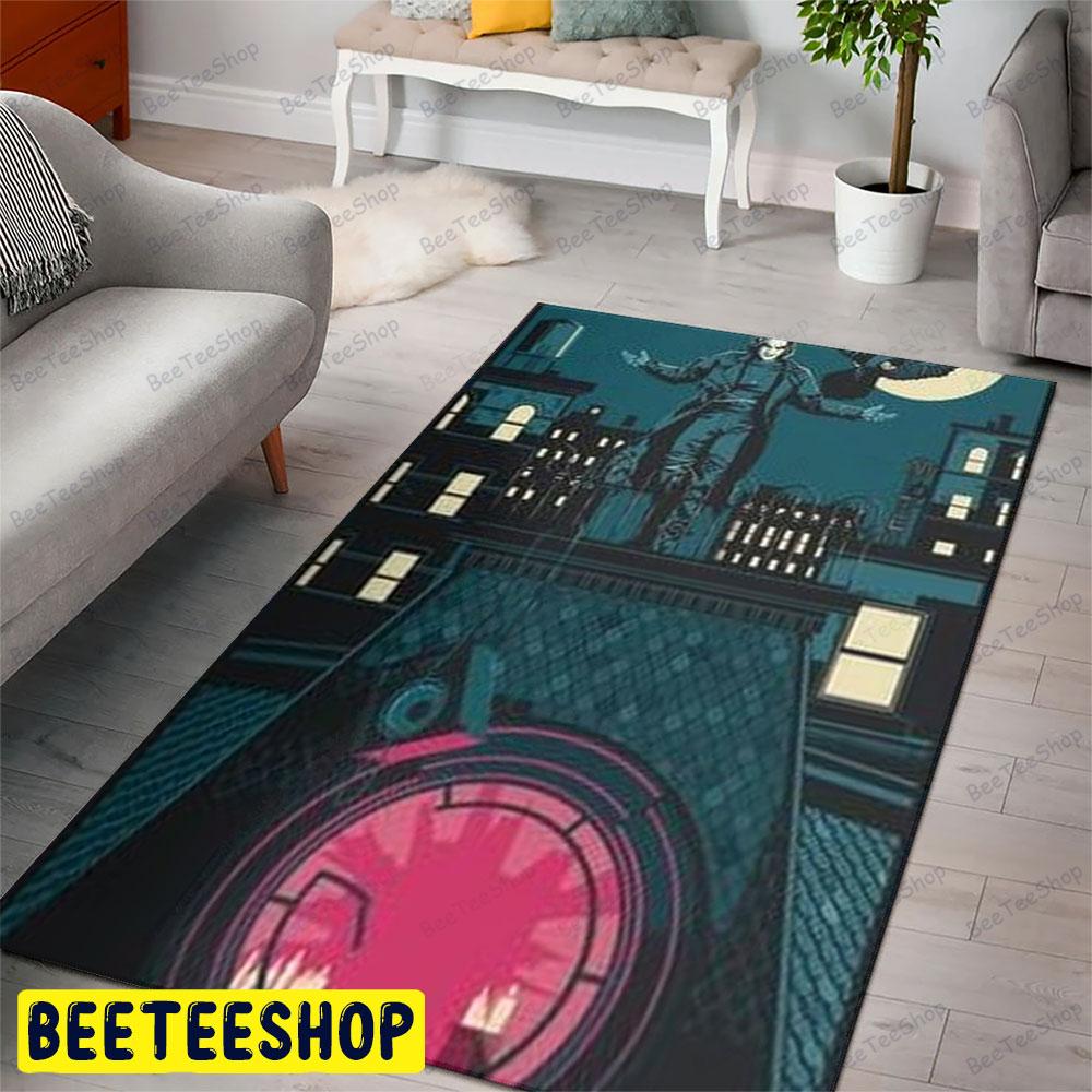 Retro City The Crow Halloween Beeteeshop Rug Rectangle