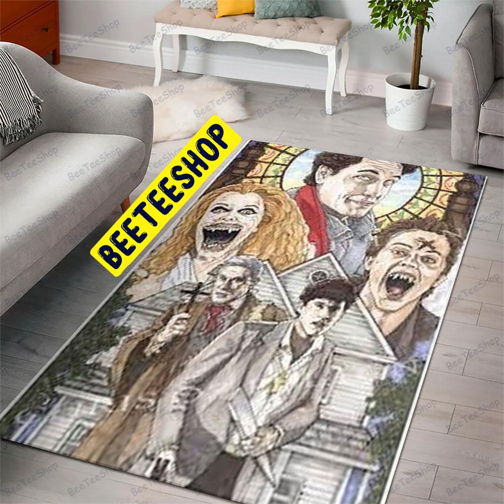 Retro Color Fright Night Halloween Beeteeshop Rug Rectangle