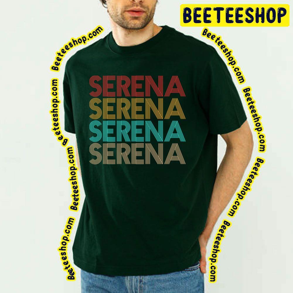 Retro Color Serena Williams Logo Beeteeshop Trending Unisex T-Shirt