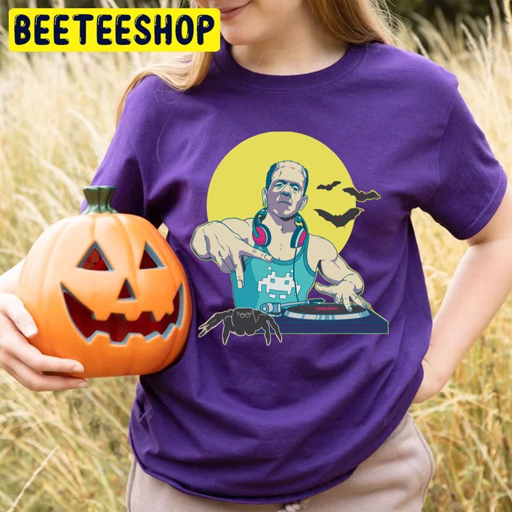 Retro Dj Frankenstein Halloween Beeteeshop Trending Unisex T-Shirt