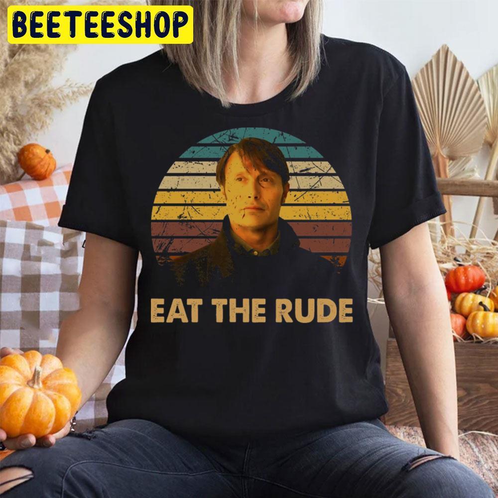 Retro Eat The Rude Hannibal Lecter Halloween Beeteeshop Trending Unisex T-Shirt