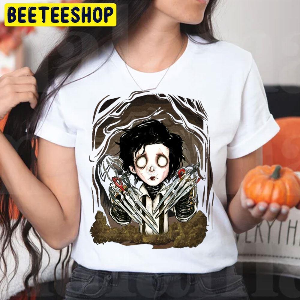 Retro Funny Edward Scissorhands Halloween Beeteeshop Trending Unisex T-Shirt