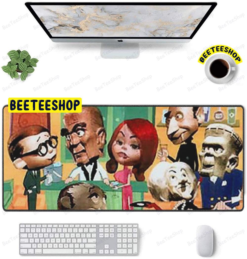 Retro Mad Monster Party Movie Halloween Beeteeshop Mouse Pad