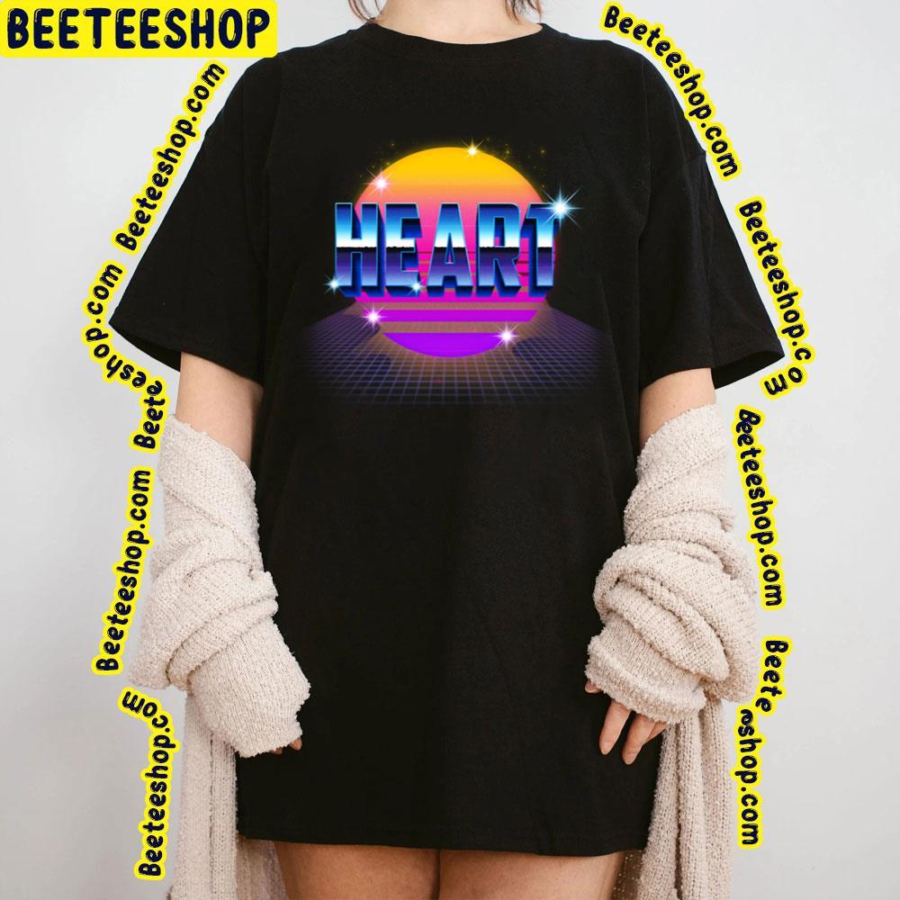 Retro Neon Heart Beeteeshop Trending Unisex T-Shirt