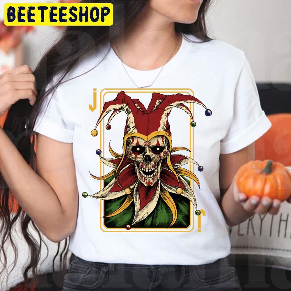 Retro Skull Joker Halloween Beeteeshop Unisex T-Shirt