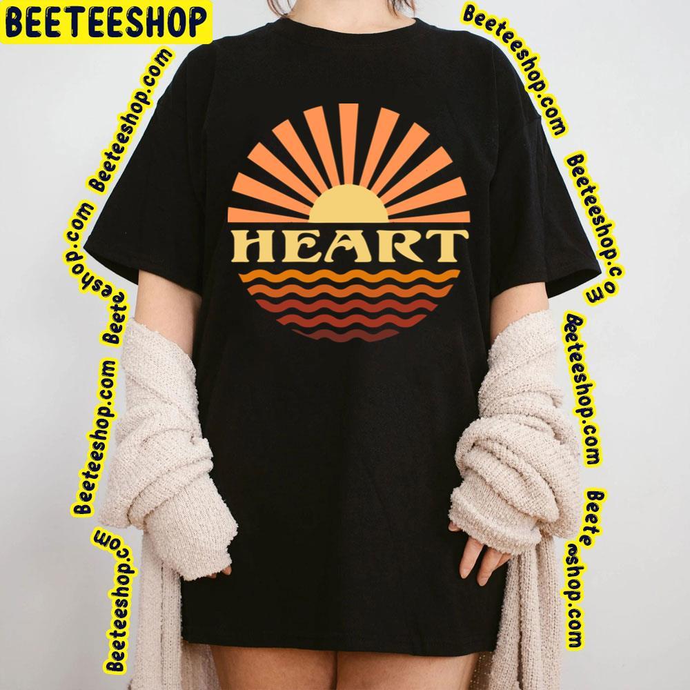 Retro Sun Heart Beeteeshop Trending Unisex T-Shirt