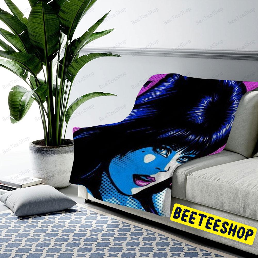 Retro Vintage Elvira Mistress Of The Dark Halloween Beeteeshop US Cozy Blanket