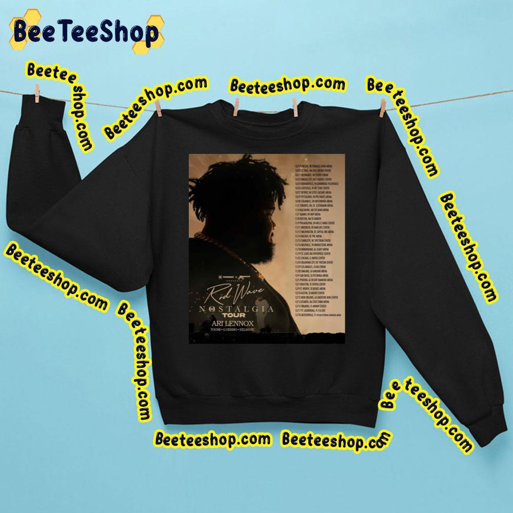 Rod Wave Nostalgia 2023 Tour Dates Beeteeshop Trending Unisex Sweatshirt