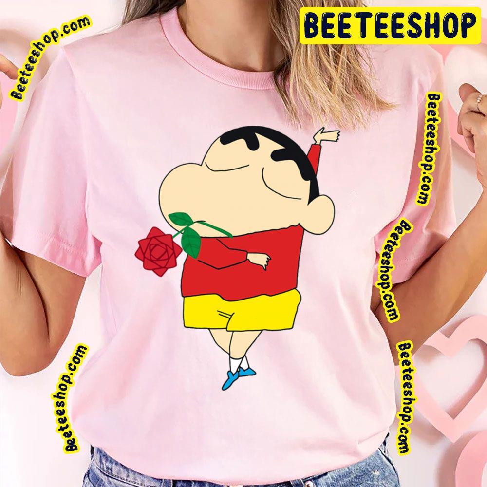 Rose Crayon Shin Chan Beeteeshop Trending Unisex T-Shirt