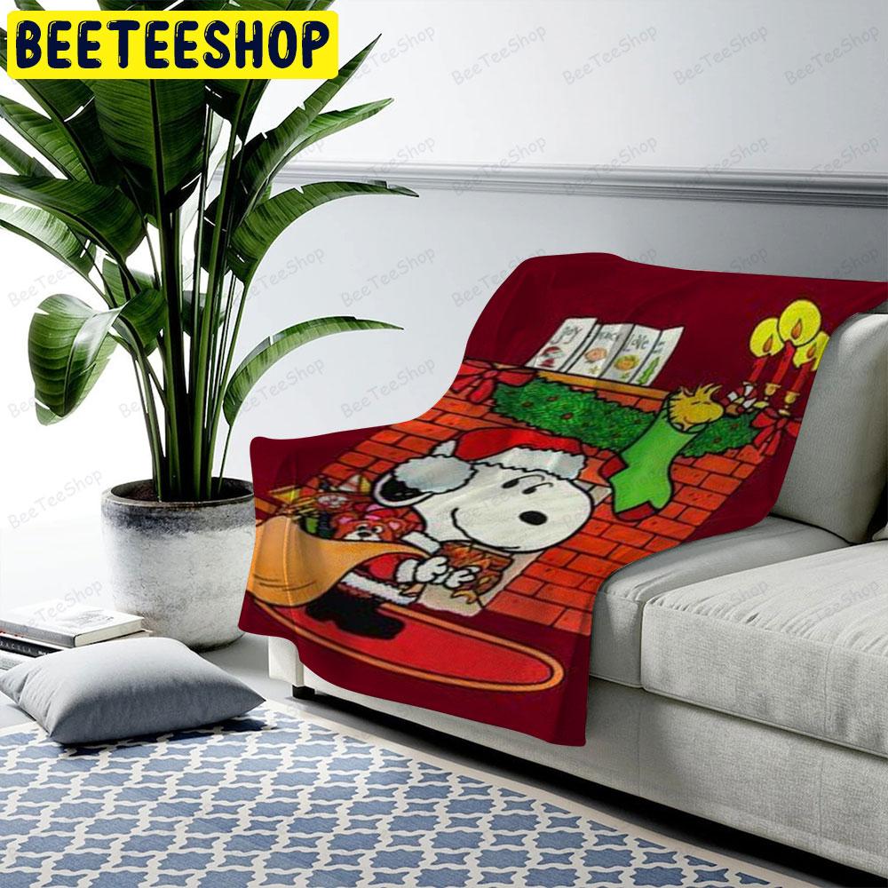 Santa Snoopy It’s The Great Pumpkin Charlie Brown Halloween Beeteeshop US Cozy Blanket