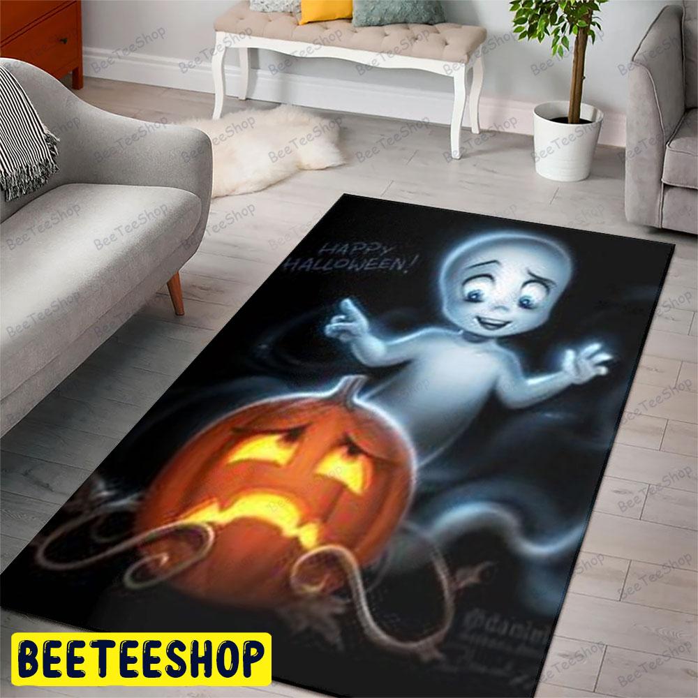 Scary Pumpkin Casper Halloween Beeteeshop Rug Rectangle